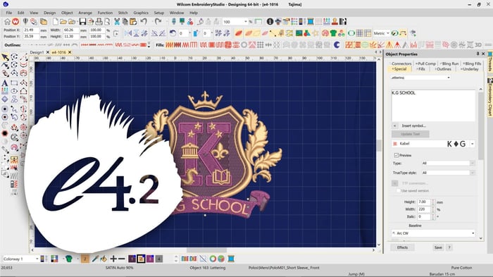 Wilcom e4.2 Embroidery Software Lifetime License (Instant Download)